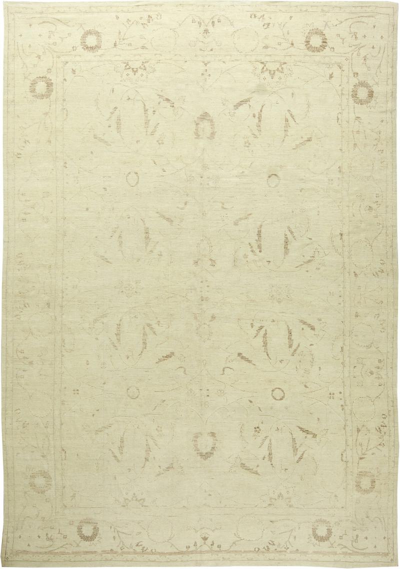 Doris Leslie Blau Collection Tabriz Beige Hand Knotted Wool Rug