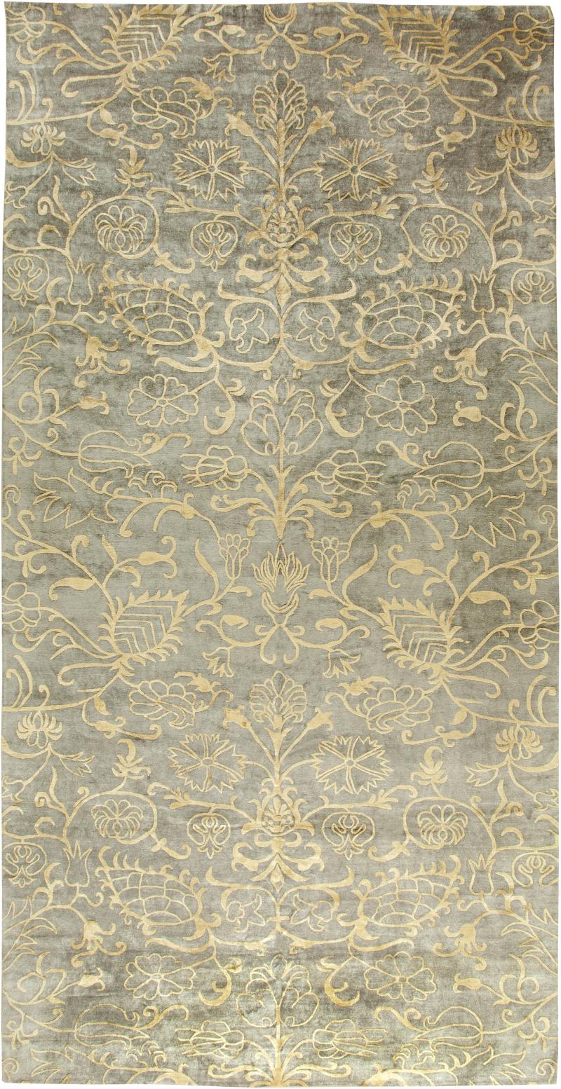 Doris Leslie Blau Collection Traditional European Inspired Beige Handmade Rug