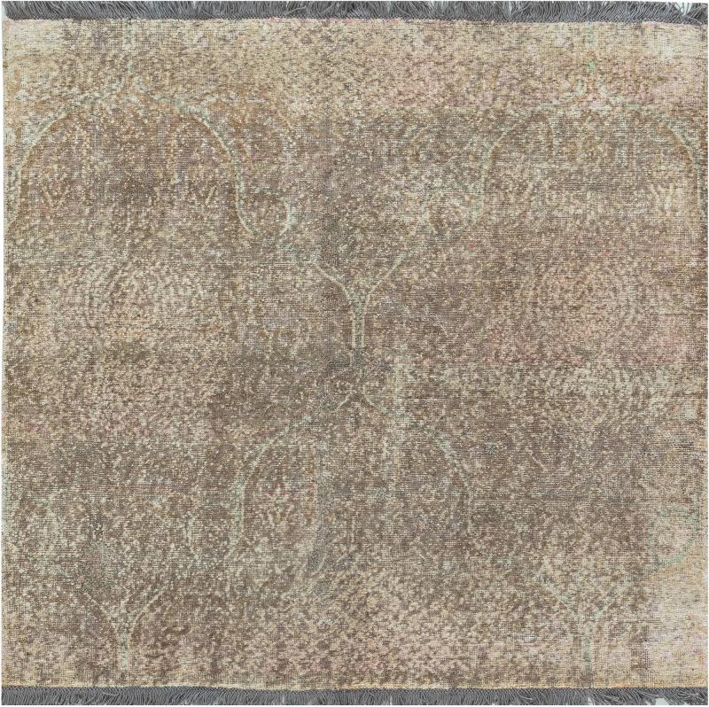 Doris Leslie Blau Collection Traditional Inspired Blue Pink Purple Knotted Rug