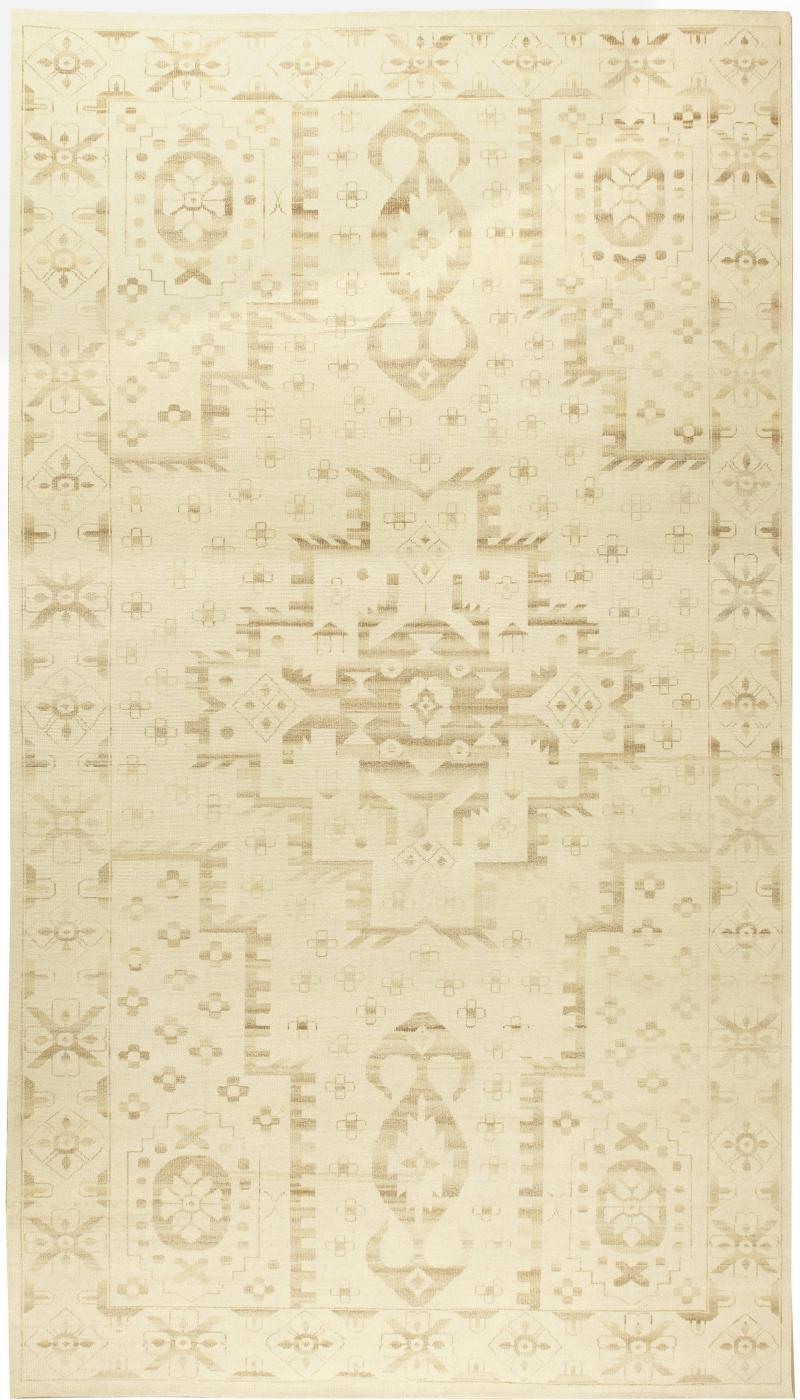 Doris Leslie Blau Collection Traditional Oriental Inspired Beige Handmade Rug