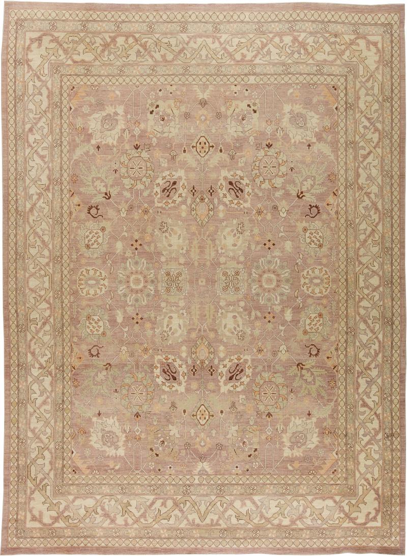 Doris Leslie Blau Collection Traditional Oriental Inspired Tabriz Beige Wool Rug