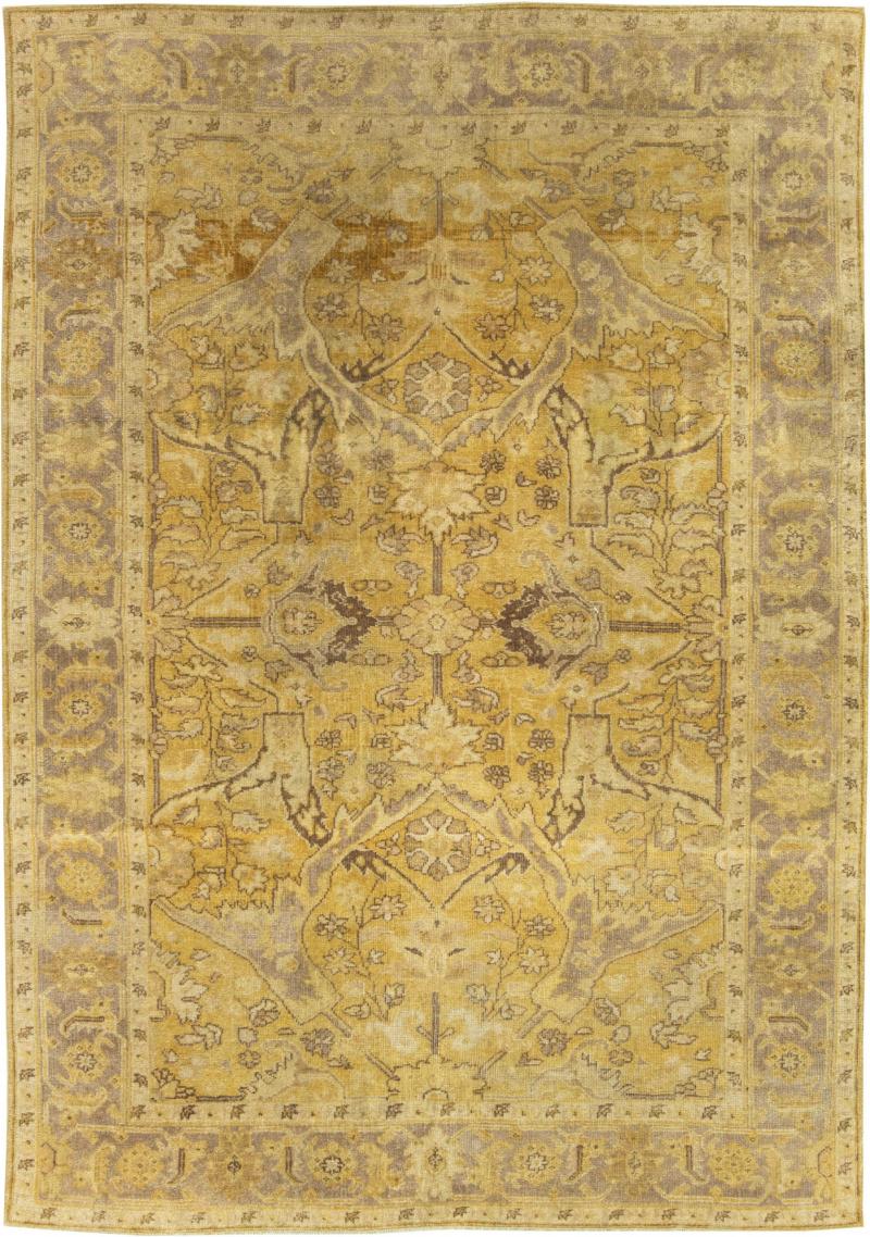 Doris Leslie Blau Collection Traditional Oriental Inspired Yellow Wool Rug