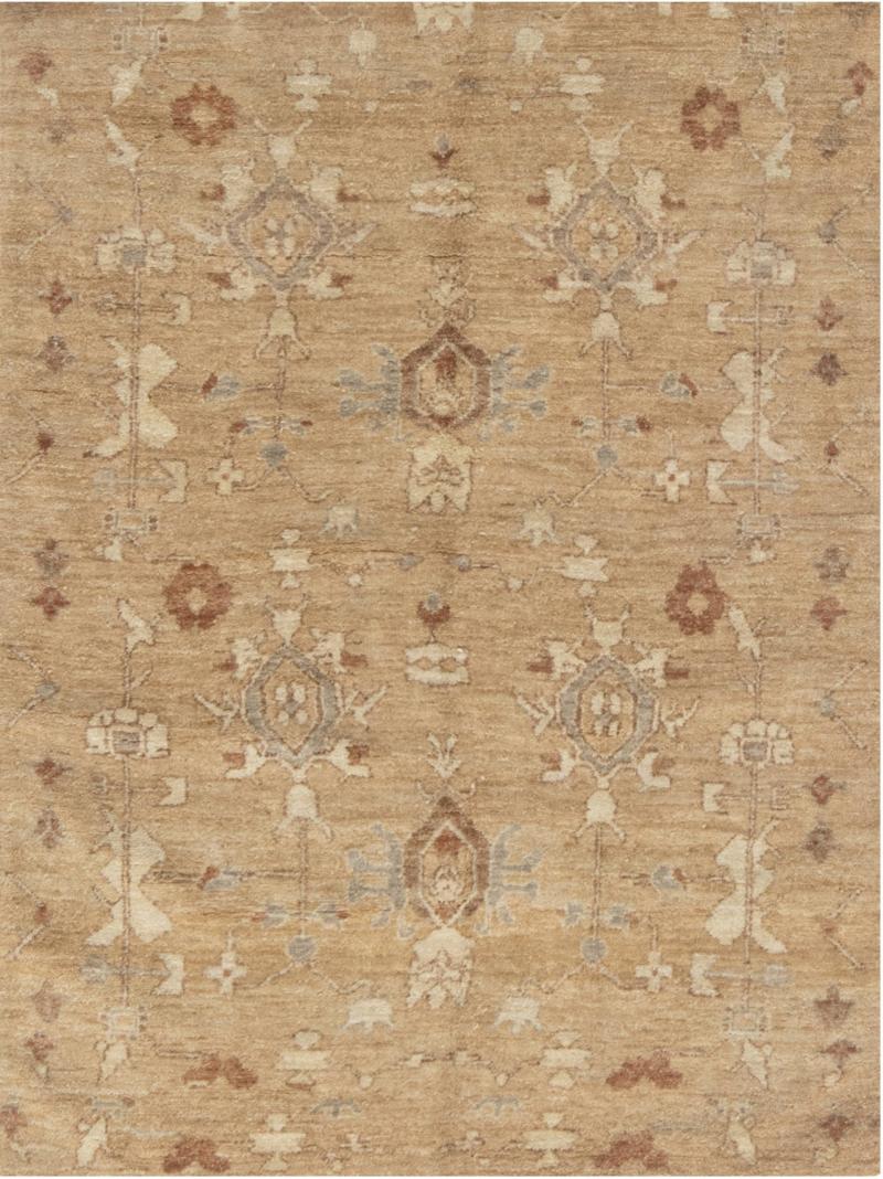 Doris Leslie Blau Collection Traditional Tabriz Inspired Beige Rug Fragment 