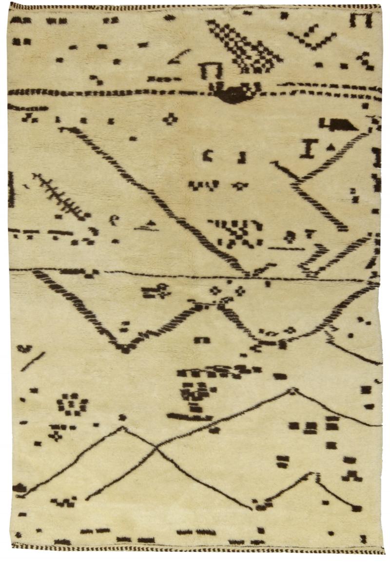 Doris Leslie Blau Collection Tribal Design Moroccan Style Handmade Wool Rug