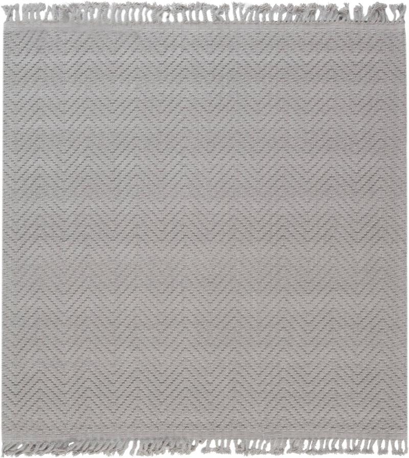 Doris Leslie Blau Collection from Bauer Modern Gray Herringbone Design Rug I