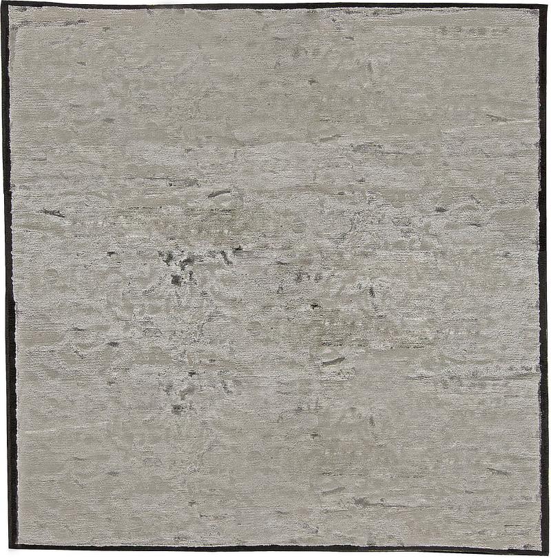 Doris Leslie Blau Collection high quality Modern Gray Handmade Wool Rug