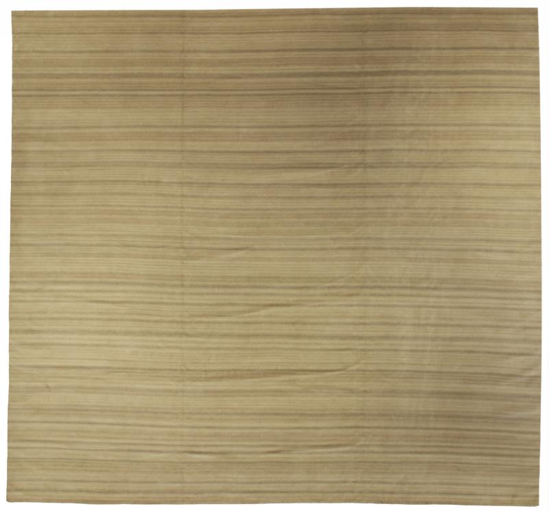 Doris Leslie Blau High Quality Square Gazell Striped Brown Rug