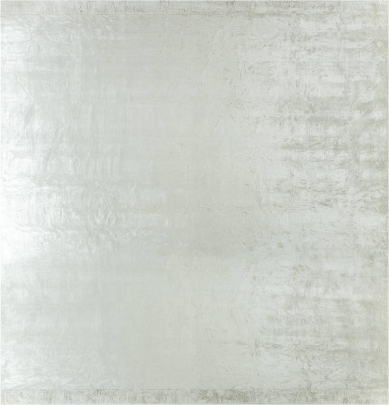 Doris Leslie Blau One of a kind Contemporary Silver Grey Silk Rug