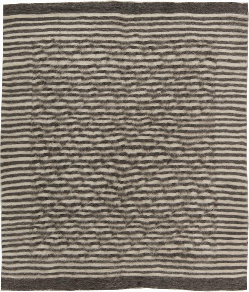 Doris Leslie Blau Taurus Collection Modern Striped Handmade Goat Hair Rug
