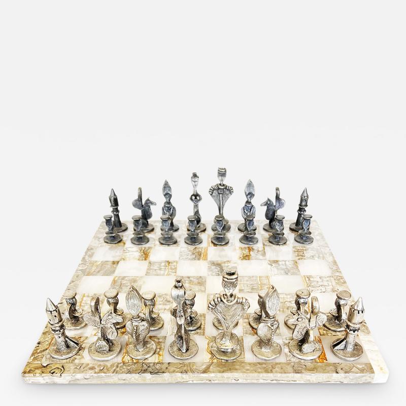 Dorothy Dehner Original Dorothy Dehner Chess Set with Board