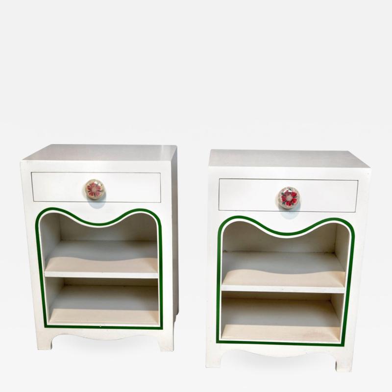 Dorothy Draper Dorothy Draper Pair of Nightstands the Greenbrier Resort 1948