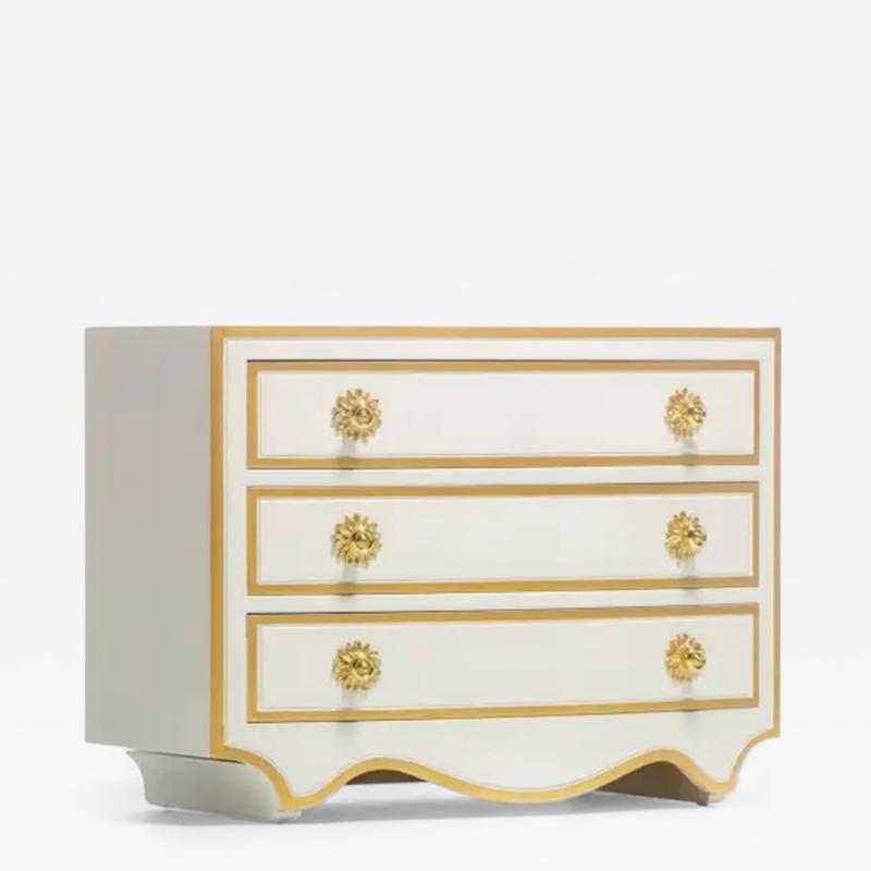Dorothy Draper Dorothy Draper Viennese Collection Chest Lacquered in Ivory circa 1963