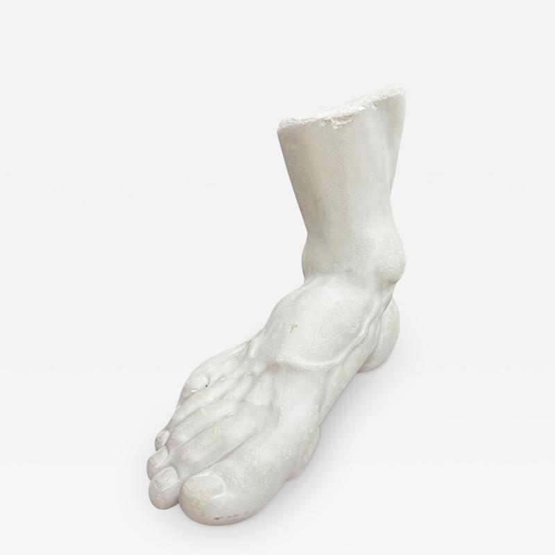 Dorothy Draper Large French Neoclassical Style Plaster Foot Sculpture