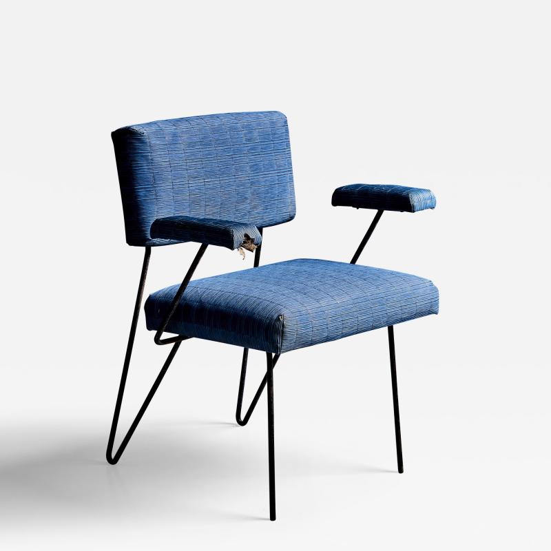 Dorothy Schindele Dorothy Schindele Pinleg wrought iron Armchair in original condition US 1940s