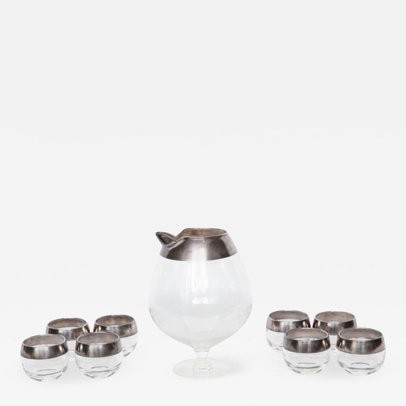 Dorothy Thorpe Dorothy Thorpe Sterling Silver Rimmed Cocktail Set