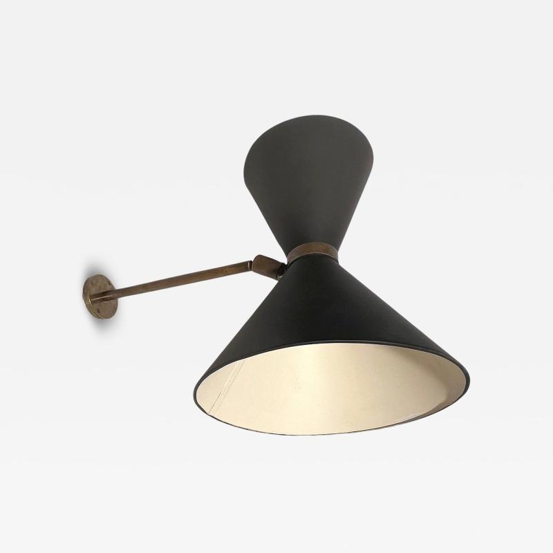 Double lighting diabolo wall light France circa 1950