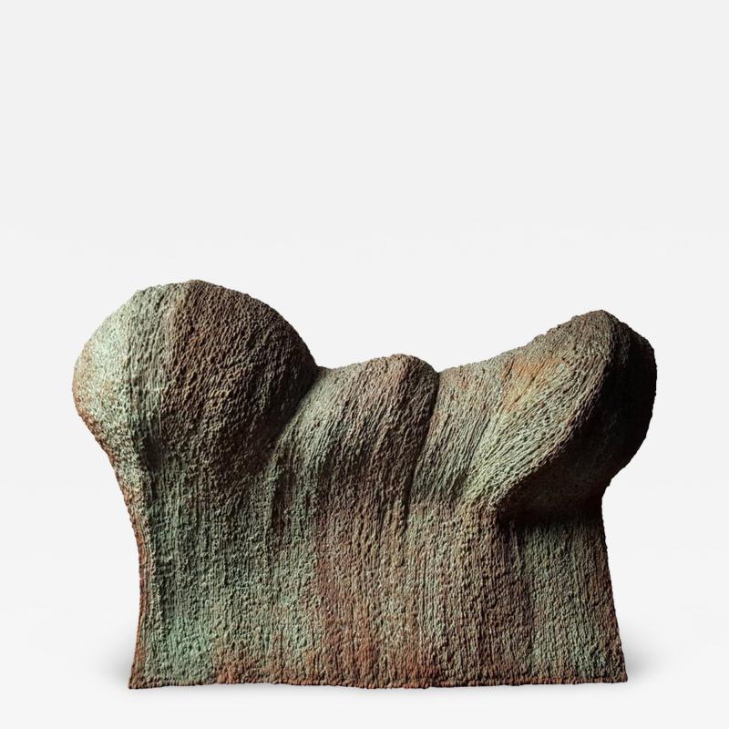 Douglas Ihlenfeld Contemporary Brutalist Wave Form Sculpture in Bronze by Douglas Ihlenfeld