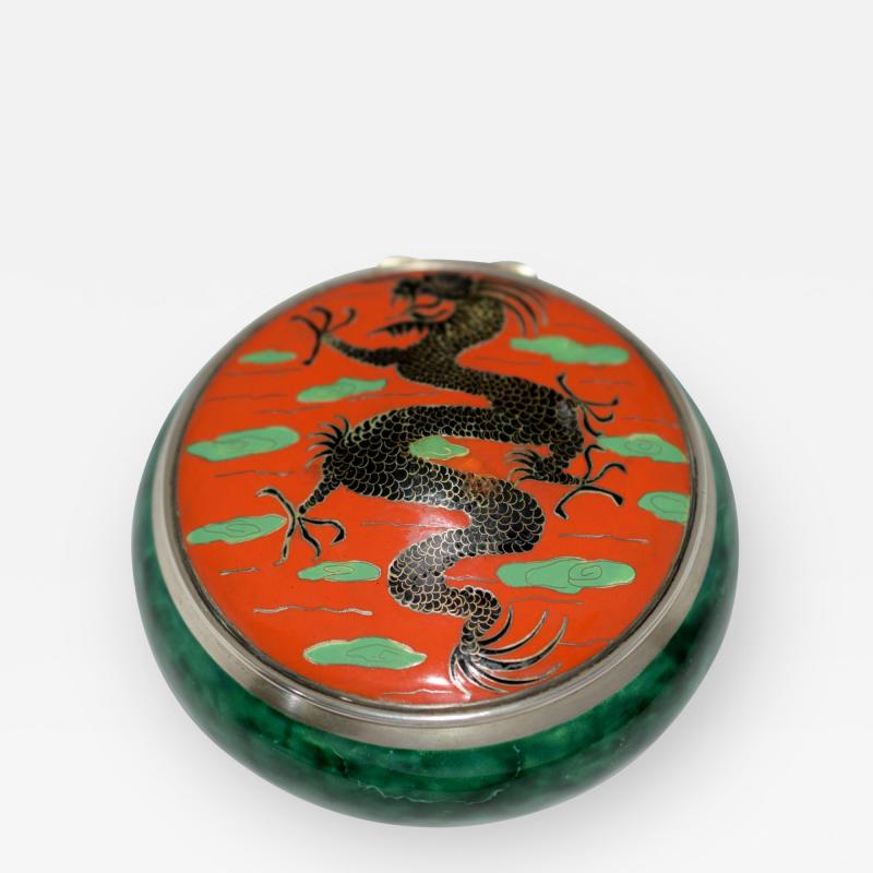 Dragon Box Enamel on Sterling Silver