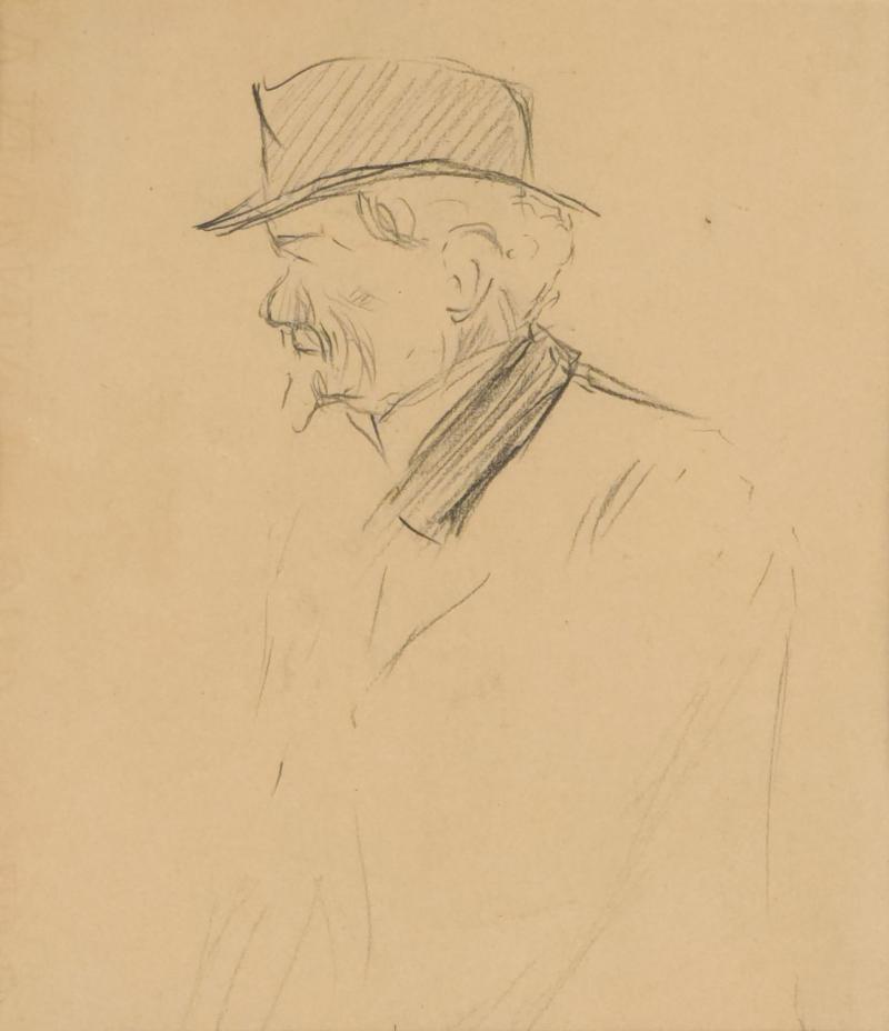 Drawing of a Man England circa 1900