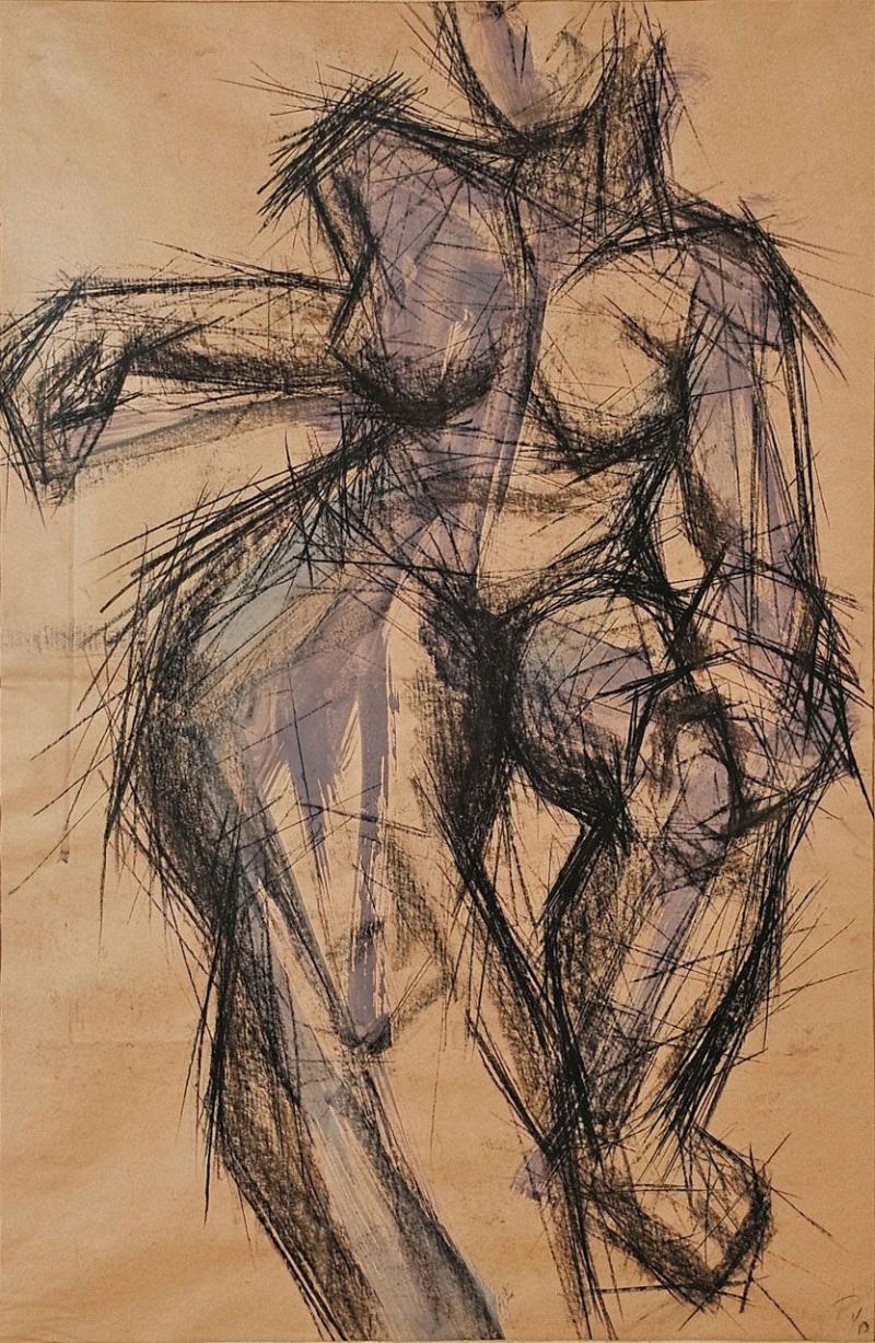 Drawing of a Seated Woman by Donald Stroh
