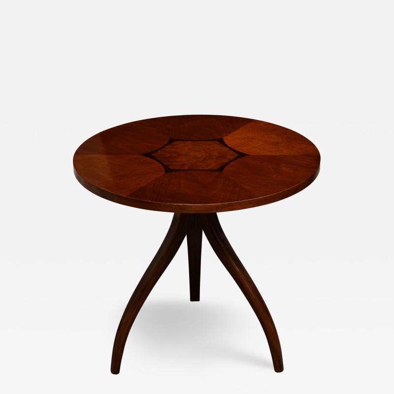 Drexel Marquetry Top Side Table