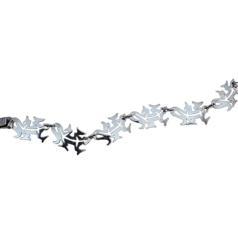 Duane Maktima Lizard link braceletsilver