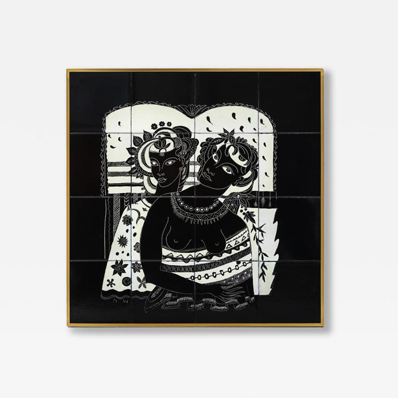 Due Donne Tiled Wall Panel