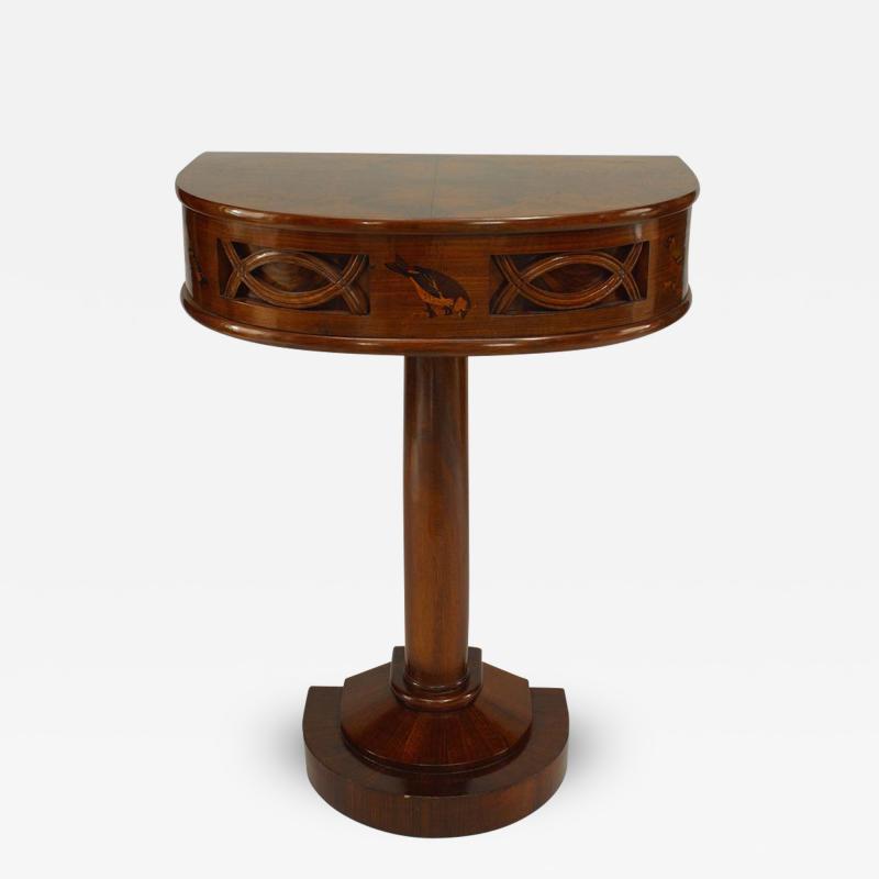 Duilio Cambellotti Italian Art Deco 1930 Rosewood Console Table