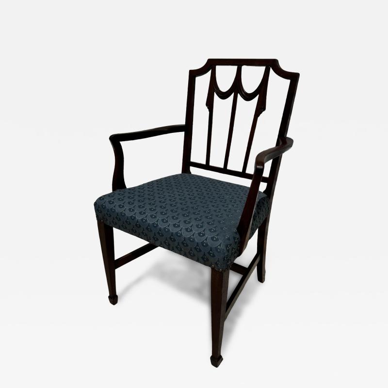 Duncan Phyfe Early 20th Century Duncan Phyfe Mahogany Lincoln Drape Armchair