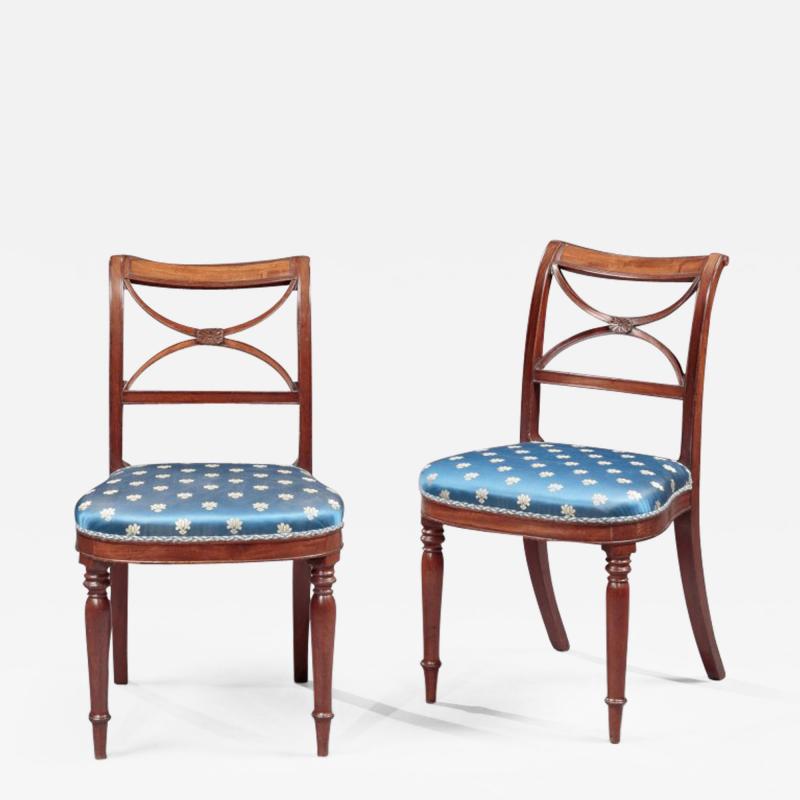 Duncan Phyfe Pair of Federal Side Chairs