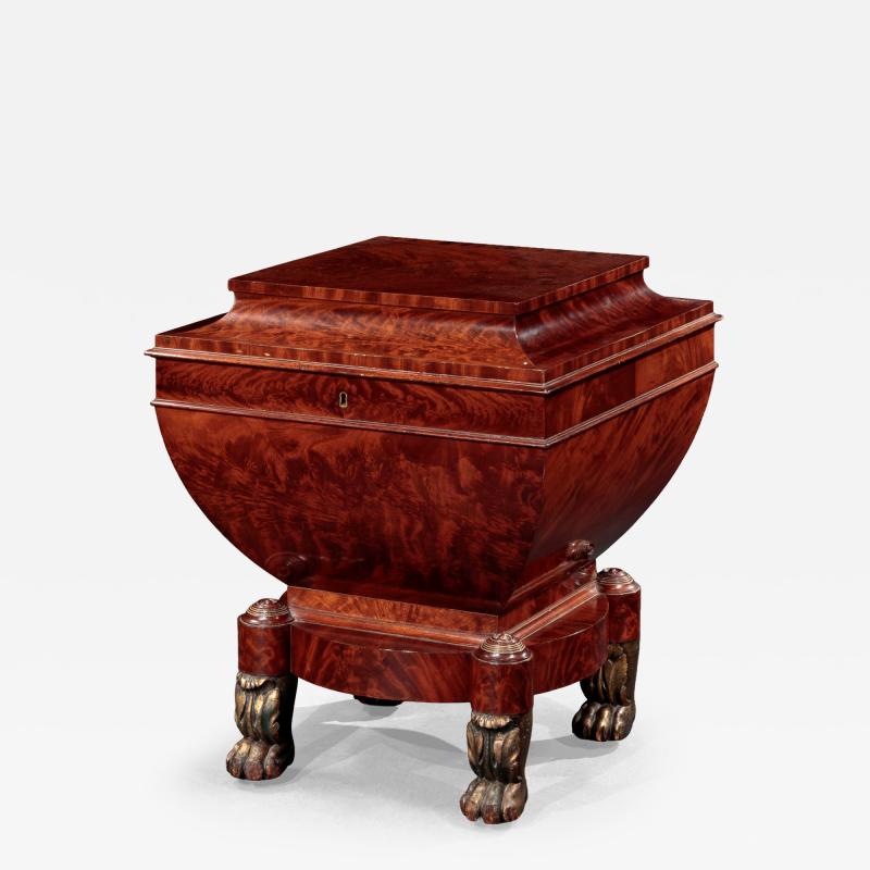 Duncan Phyfe Square Elliptic Sarcophagus Cellaret