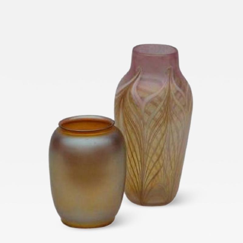 Durand Two Rare Art Glass Vases by Durand