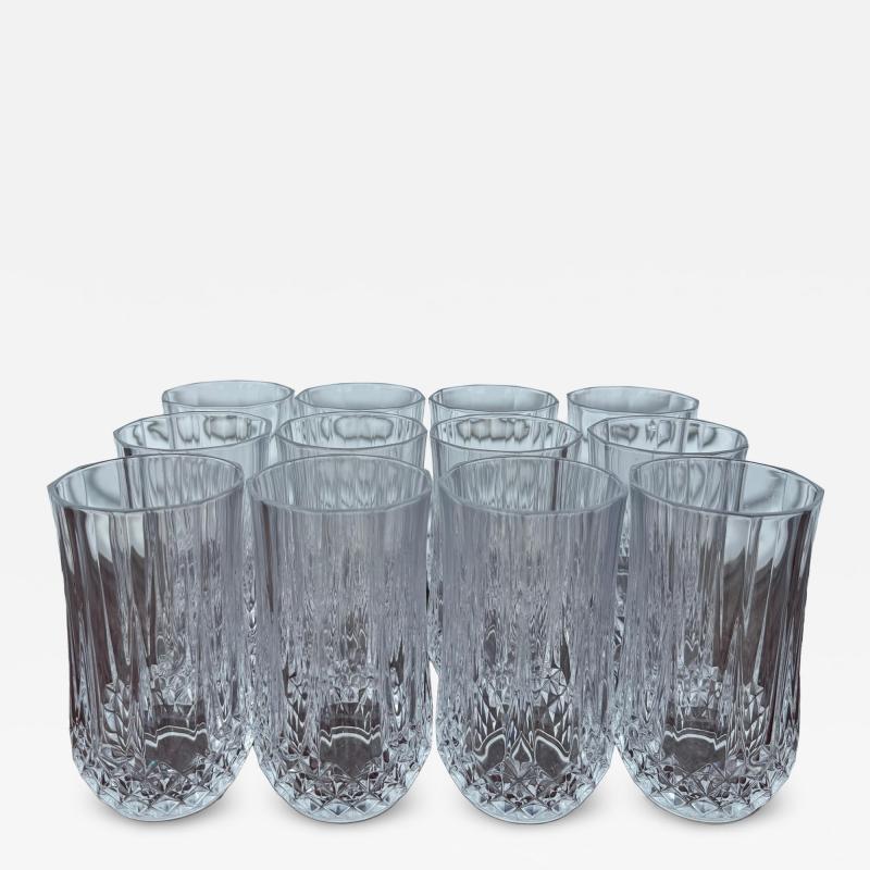 Durand Vtg Crystal DArques Durand Long Champ 10oz Water Glass Tumbler