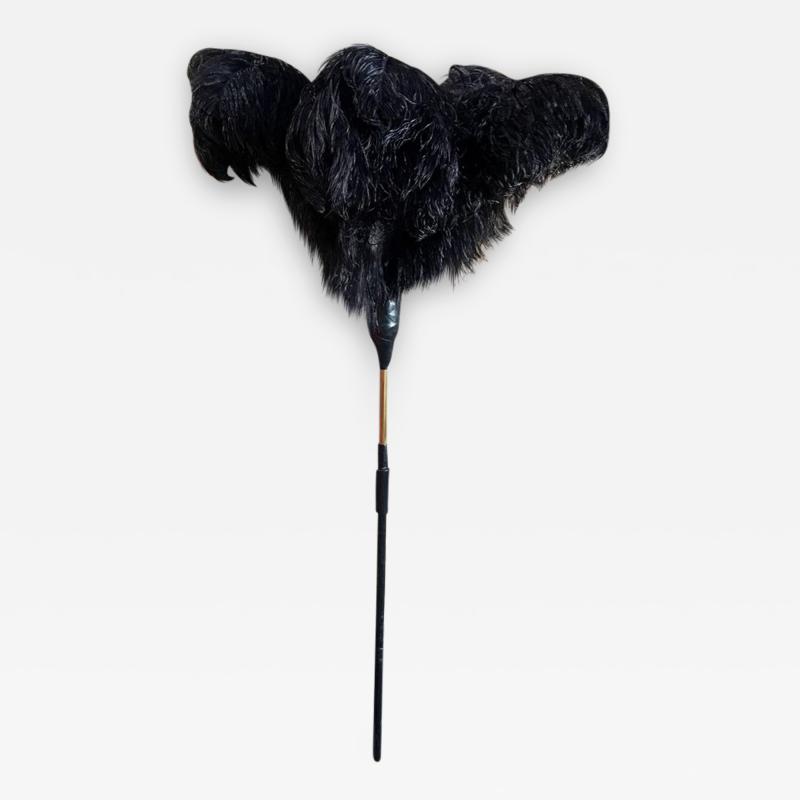 Duster with Ostrich Feathers and Leather Handcrafted