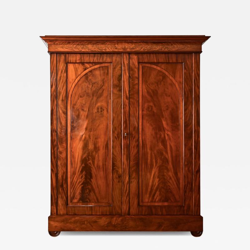Dutch 19th Century Mahogany Armoire