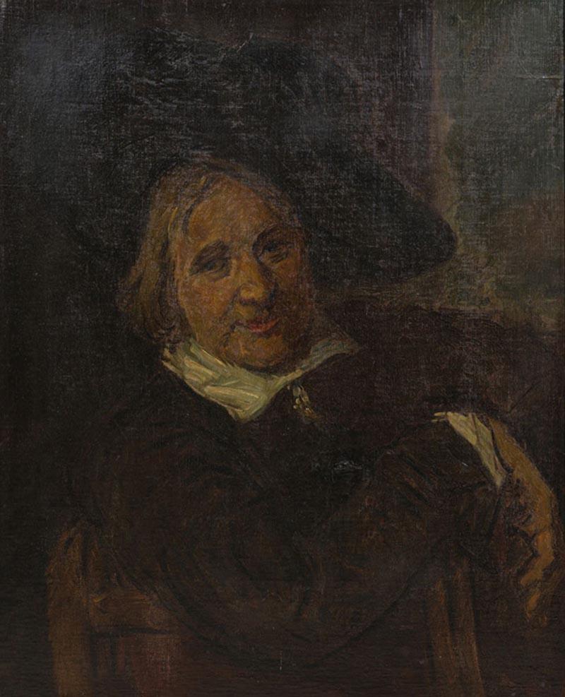Dutch Man with Large Hat Portrait