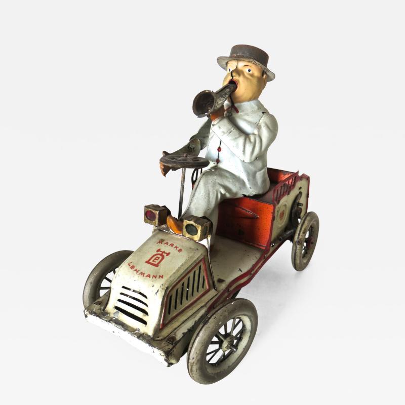 E P Lehman Lehman Tut Tut Clockwork Car with Driver German Patented 1903