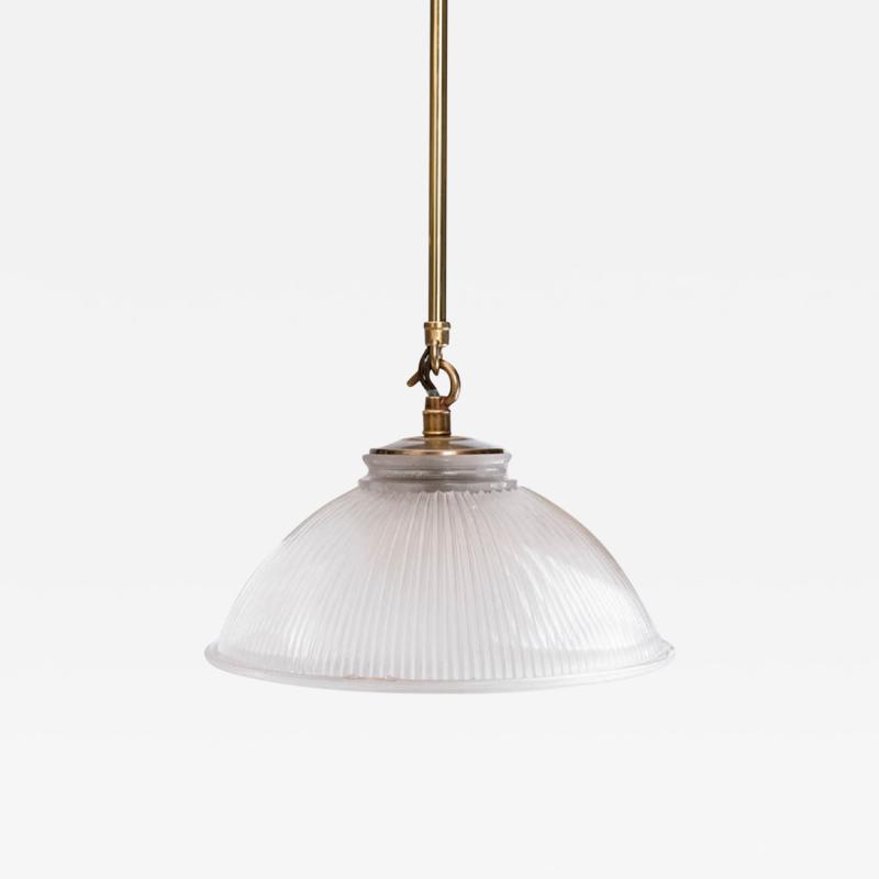 EARLY 20TH ENGLISH HOLOPHANE DISH LIGHT