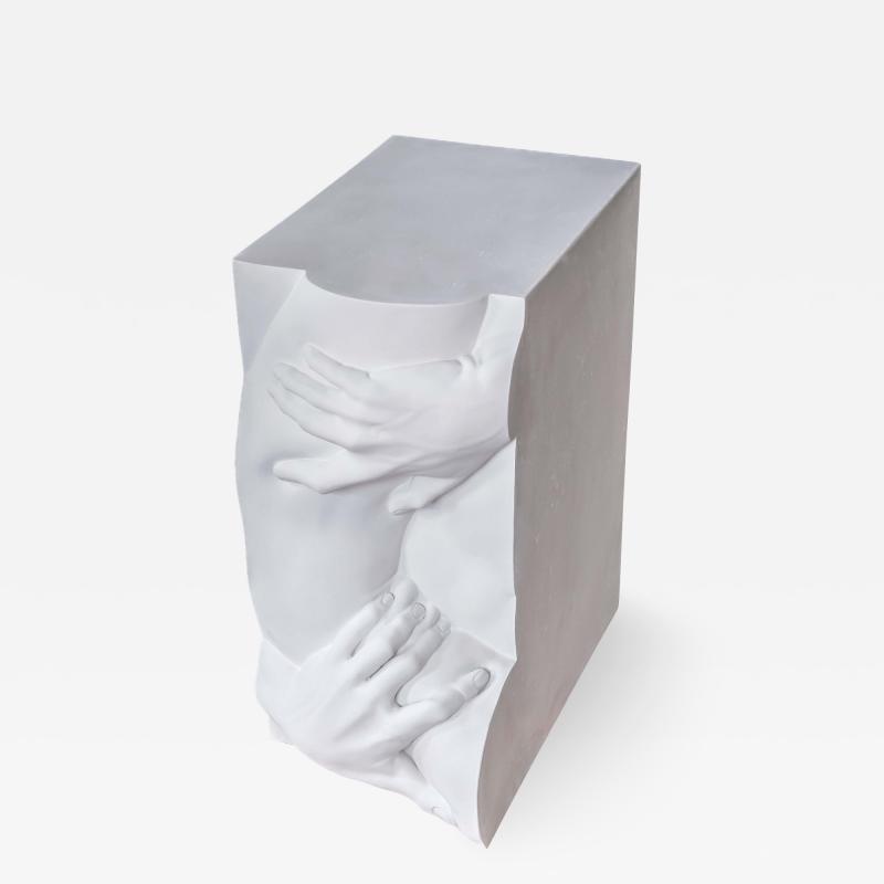 EDUARD LOCOTA Frieze Side Table Sculpture by Eduard Locota