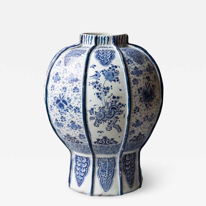 EXCEPTIONALLY LARGE 18th CENTURY DELFT VASE