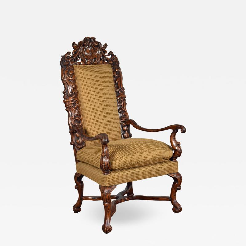 Early 18th Century Regence Northern French Flemish Oversized Armchair