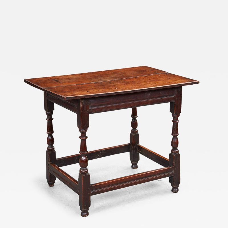 Early 18th c Box Stretcher Center Table