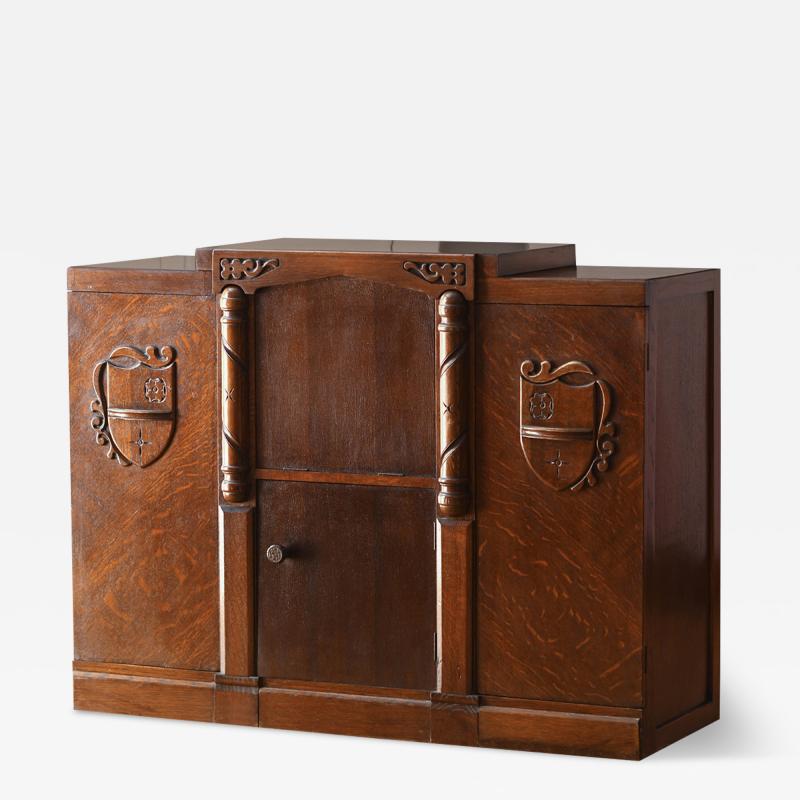 Early 1900s Bar Cabinet in oak