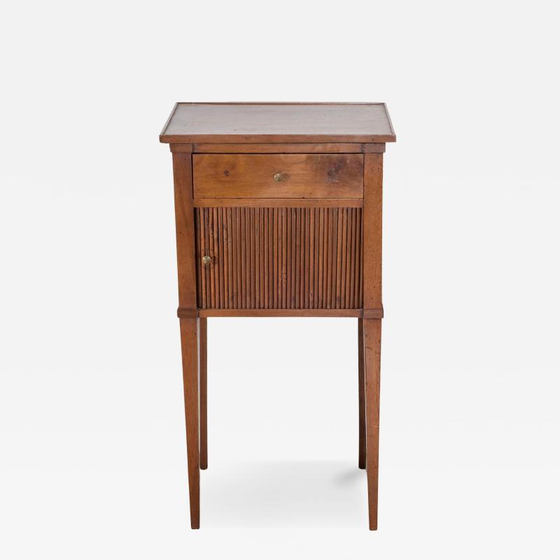 Early 19th Century Italian Directoire Walnut Bedside Cabinet