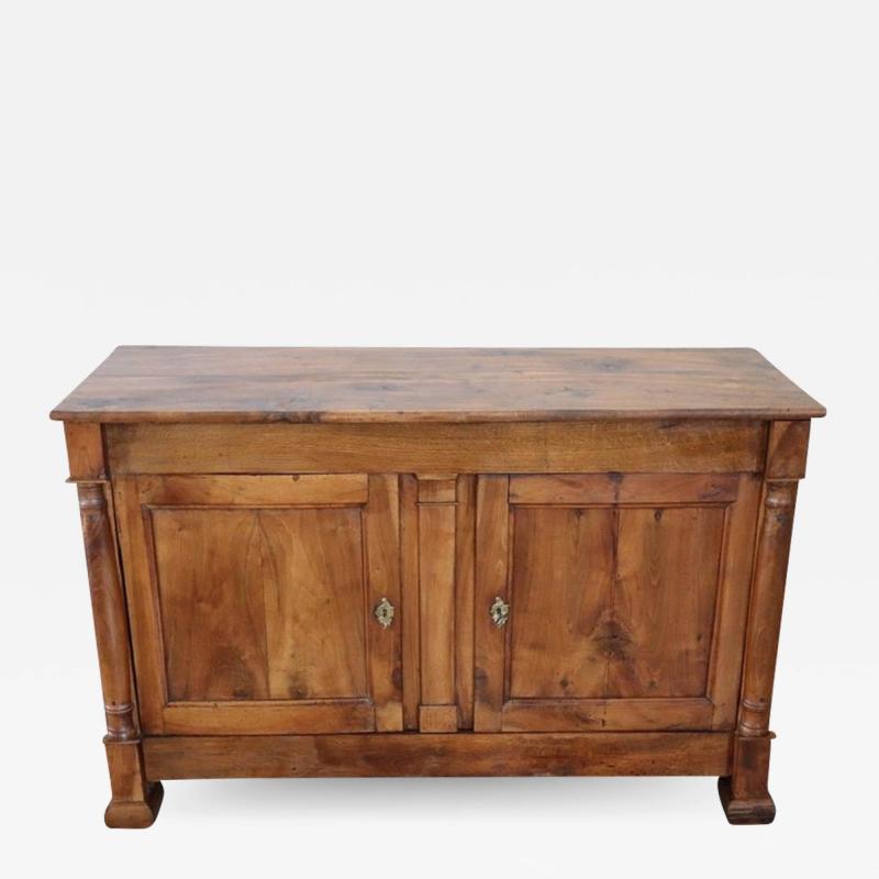Early 19th Century Italian Empire Antique Sideboard or Buffet in Solid Walnut