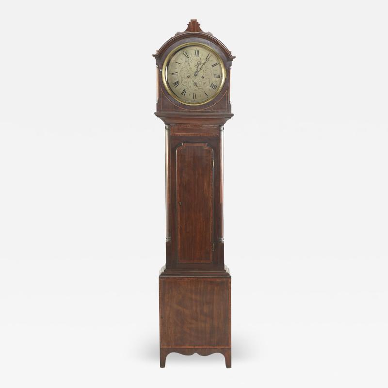 Early 19th Century Scottish Drumhead Tall Case Clock