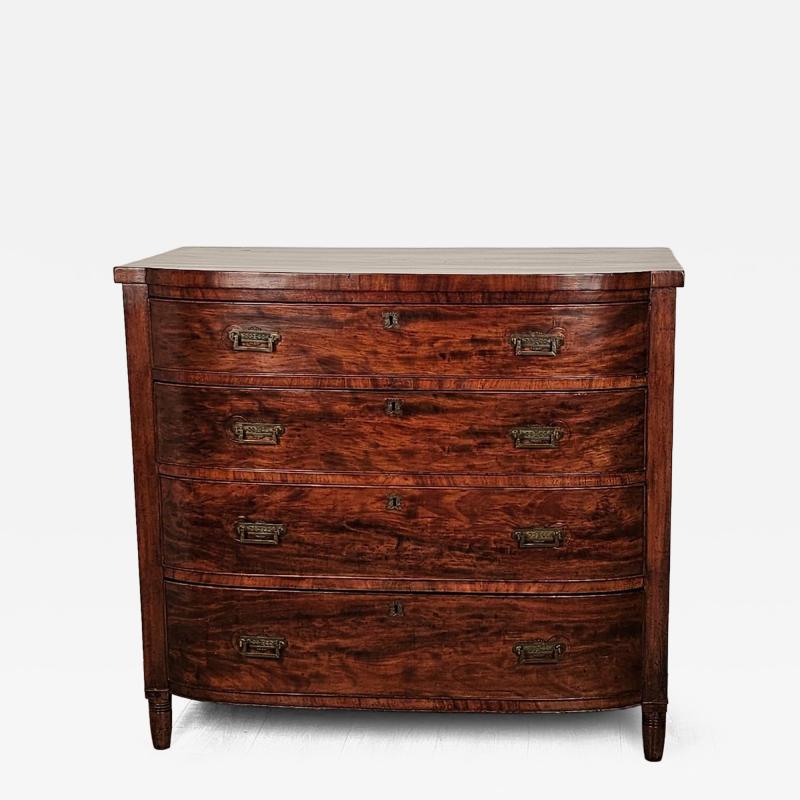 Early 19th Century Tiger Striped Mahogany Chest England circa 1810
