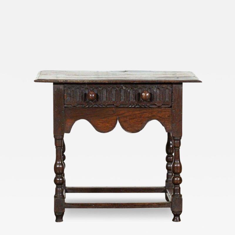 Early 19thC English Vernacular Oak Hall Table