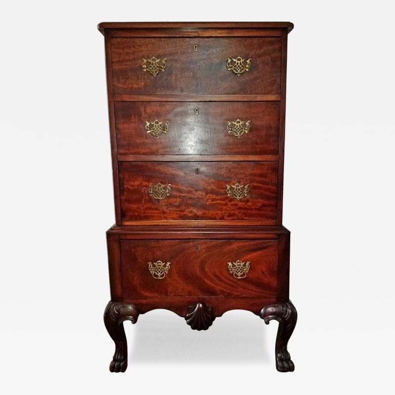Early 20C Irish Georgian Style Mahogany Low Boy 