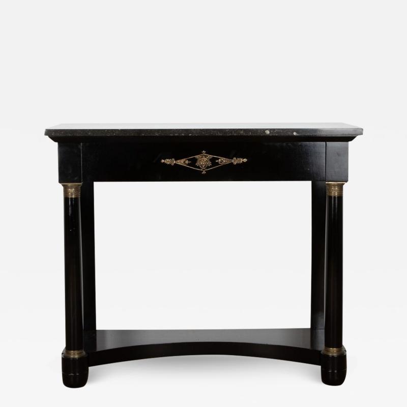 Early 20th Century Ebonised Console Table in the Empire Style